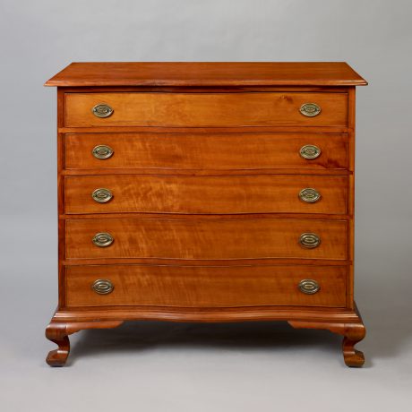 Rare and Unique Chippendale Five Drawer Chest